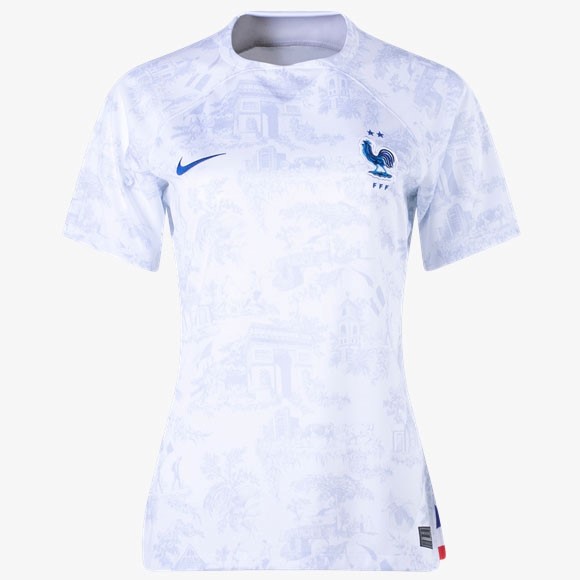 Camiseta Francia Segunda Equipación Mujer 2022/2023